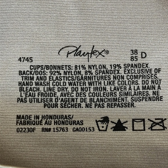 Playtex 18 Hour Bra Ultimate Lift & Support 38 D Nude Wireless Full Coverage 2pk - Picture 5 of 15